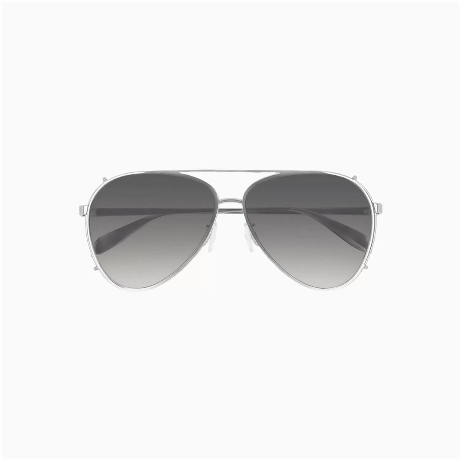 Alexander Mcqueen Grey Silver Metal Sunglasses