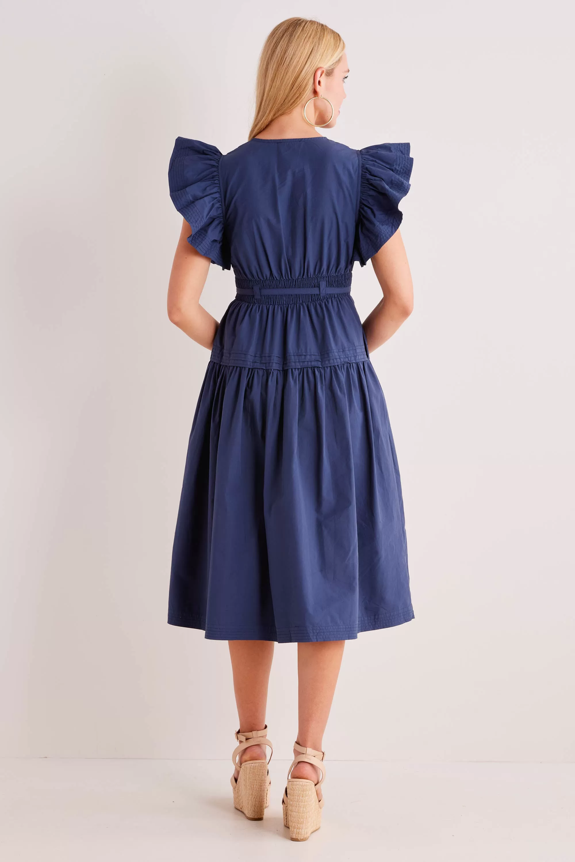 Amalia Dress- Navy