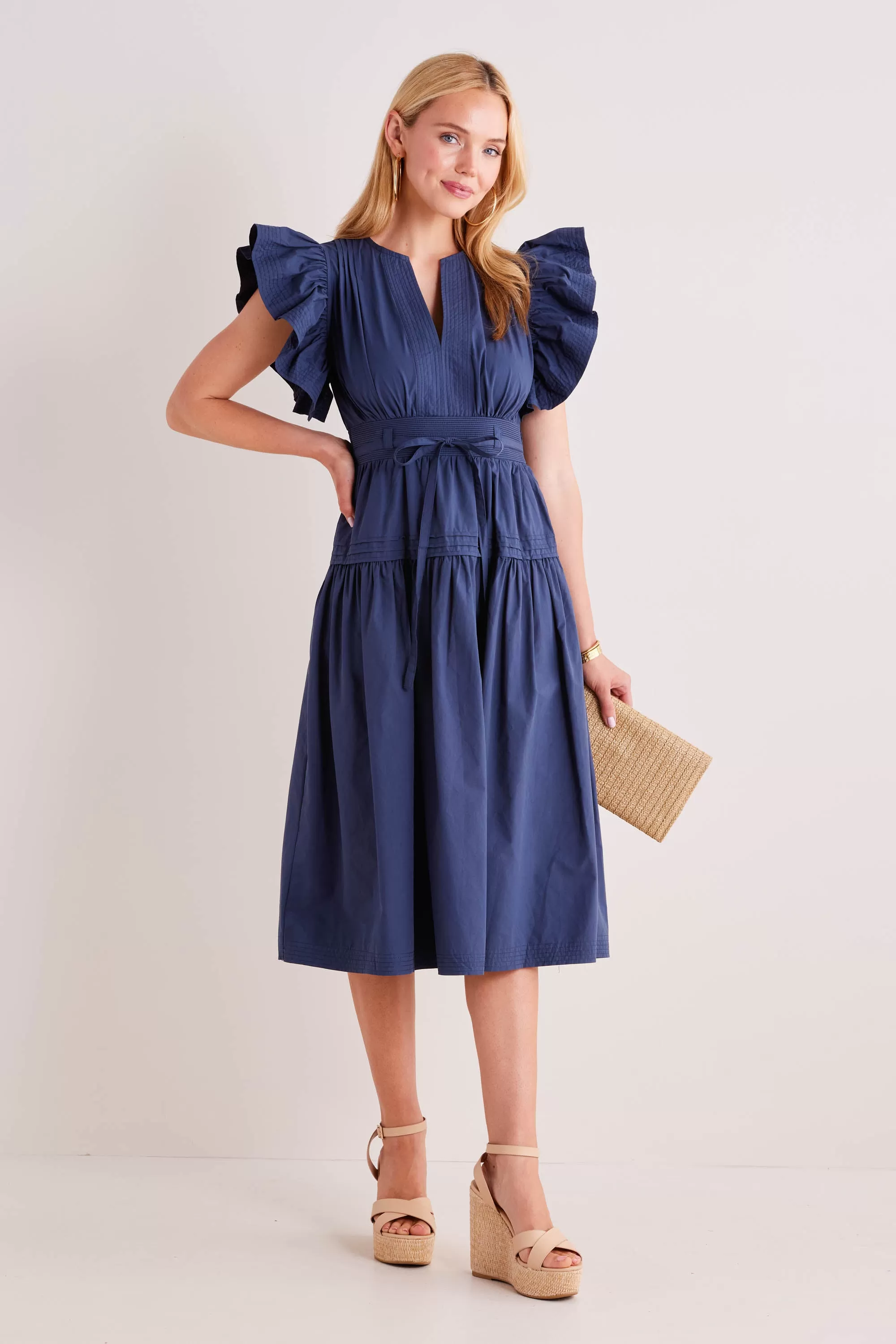 Amalia Dress- Navy