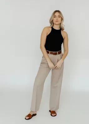 Anine Bing Carrie Pant in Taupe