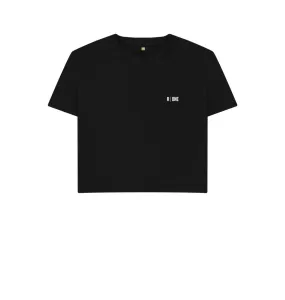 B-Relaxed Crop T-shirt Black