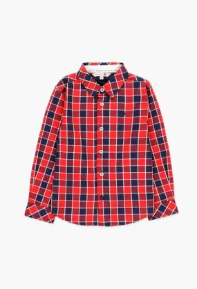 Boboli Shirt - Red Checks