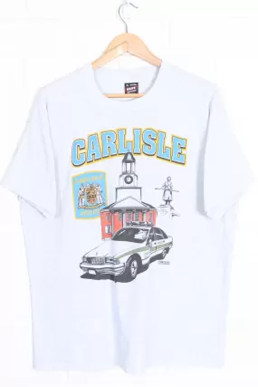 Carlisle Police 1994 Classic Car Single Stitch T-Shirt USA Made (XL)