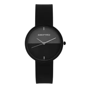 Duet Ecliptic Black Silicone Strap Watch