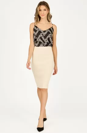 Fitted Bouclé Pencil Skirt