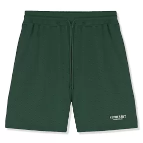 Represent Owners Club Mesh Racing Green Shorts