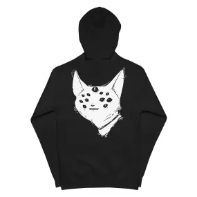 Spider Cat, Unisex Fleece Zip-Up Hoodie