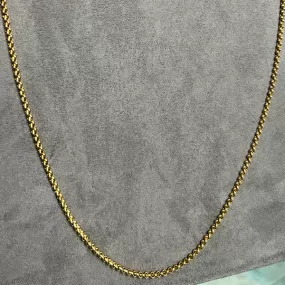 Vintage Rolo Link Chain Necklace