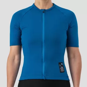 Women's Micro Grid Jersey - Azure